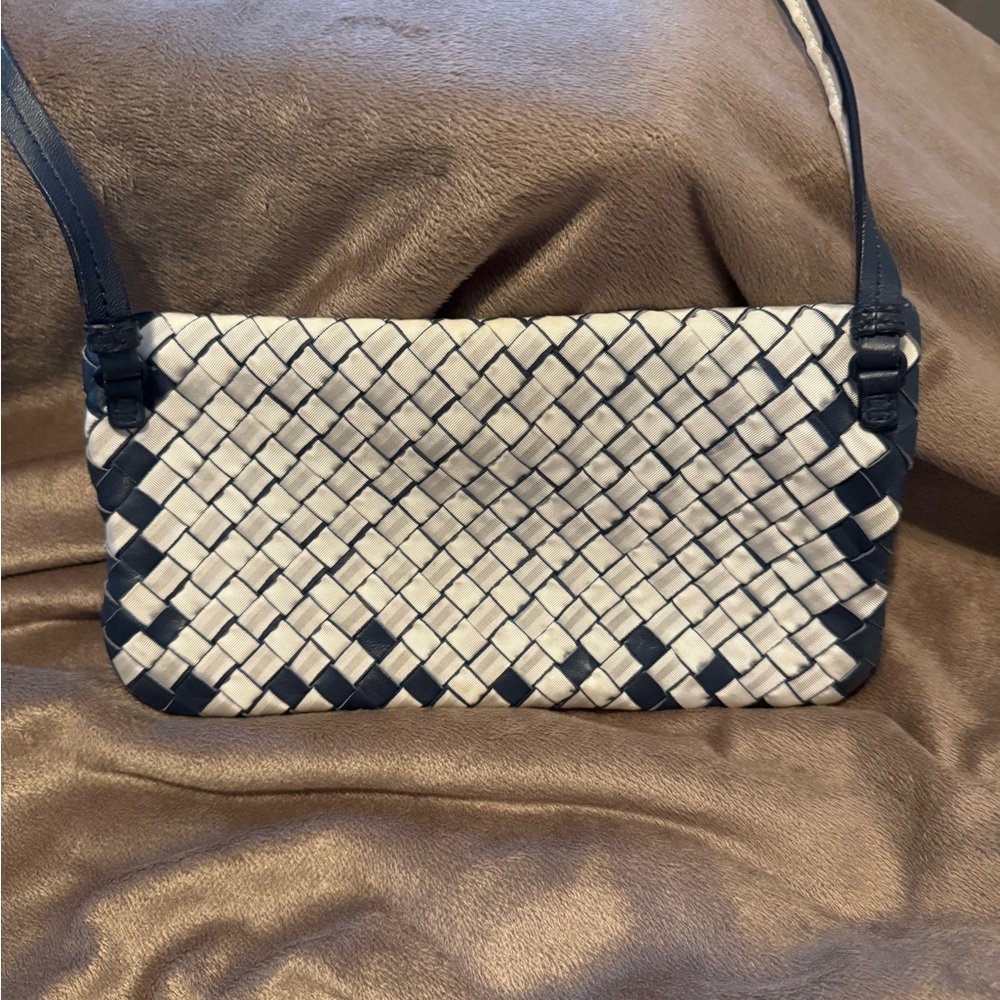 Bottega Veneta Intrecciato Nylon and Napa Leather Turnlock Crossbody - Picture 3 of 14